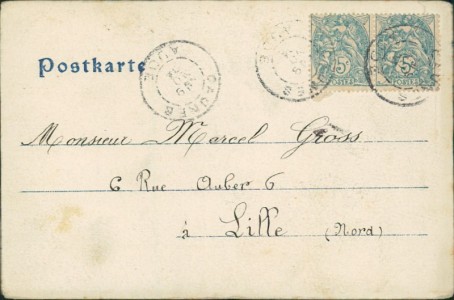 Adressseite der Ansichtskarte Orschweiler, S. M. Kaiser Wilhelm II auf der Hohkönigsburg i/Els.