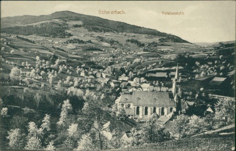 Alte Ansichtskarte Schnierlach / Lapoutroie, Totalansicht