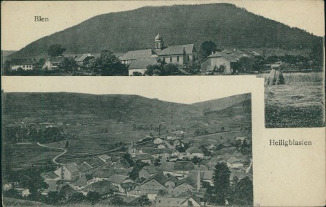 Alte Ansichtskarte Heiligblasien / Saint-Blaise-la-Roche, Blen, Panorama