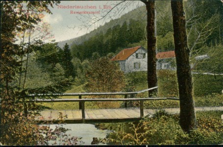 Alte Ansichtskarte Niederlauchen, Revierförsterei