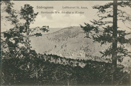 Alte Ansichtskarte Jungholz / Jungholtz, Luftkurort St. Anna, Besitzerin Ww. Schuller u. Kinder