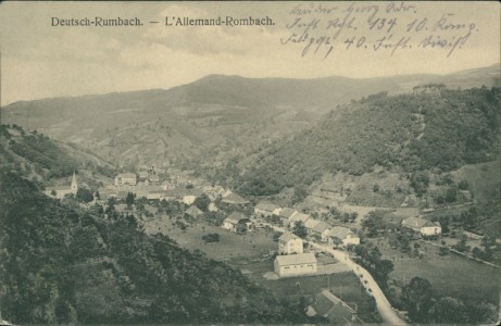 Alte Ansichtskarte Deutsch-Rumbach / Rombach-le-Franc, Panorama