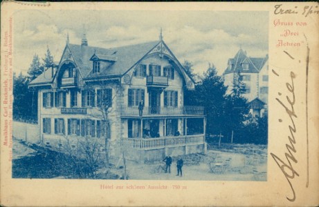 Alte Ansichtskarte Drei Ähren / Trois-Épis, Hotel zur schönen Aussicht