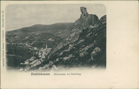 Alte Ansichtskarte Diedolshausen / Le Bonhomme, Panorama mit Judenburg