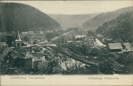 Alte Ansichtskarte Lützelburg / Lutzelbourg, Totalansicht