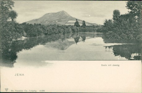 Alte Ansichtskarte Jena, Saale mit Jewzig