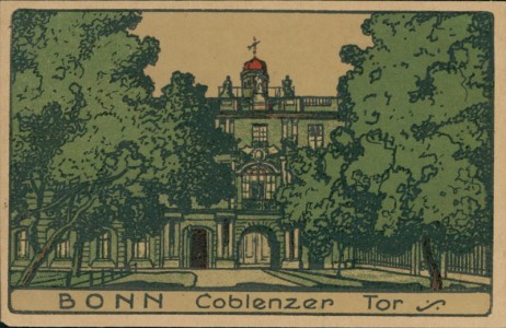 Alte Ansichtskarte Bonn, Coblenzer Tor