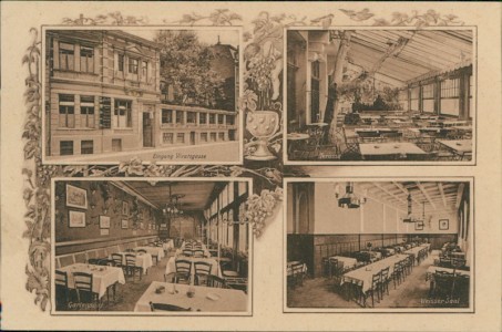 Alte Ansichtskarte Bonn, Althistor. Bierhaus Hähnchen Bonn