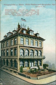 Alte Ansichtskarte Königswinter, Hotel-Restaurant Bergischer Hof, Besitzer P. Erb
