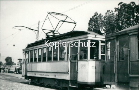 Alte Ansichtskarte Oberhausen-Sterkrade, Straßenbahn Linie 24, Echtfoto, Abzug ca. 1970er Jahre, Format ca. 13,5 x 9,5 cm