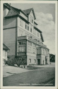 Alte Ansichtskarte Wernigerode-Schierke, Handwerker-Erholungsheim