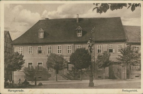 Alte Ansichtskarte Harzgerode, Amtsgericht