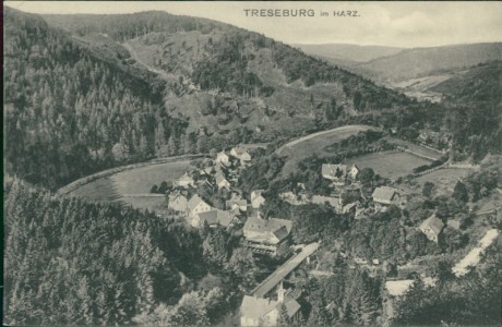 Alte Ansichtskarte Treseburg, Panorama
