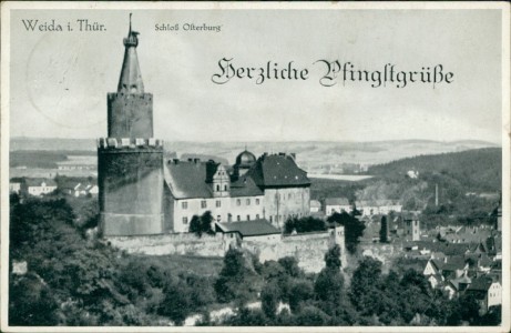 Alte Ansichtskarte Weida, Schloß Osterburg