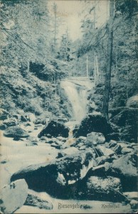 Alte Ansichtskarte Schreiberhau / Szklarska Poręba, Riesengebirge. Kochelfall