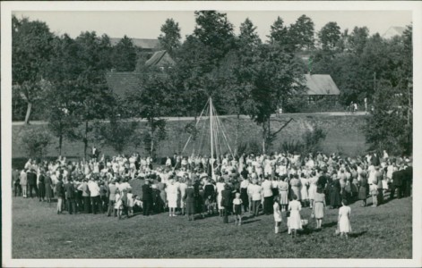 Alte Ansichtskarte Markersdorf, Echtfoto, Abzug ca. 1960er Jahre, Format ca. 13 x 8,5 cm