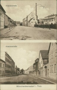 Alte Ansichtskarte Münchenbernsdorf, Akazienstraße