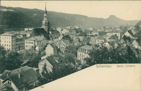 Alte Ansichtskarte Bad Schandau, Teilansicht