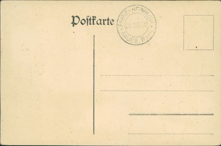 Adressseite der Ansichtskarte Krummhübel / Karpacz, Prinz Heinrich-Baude