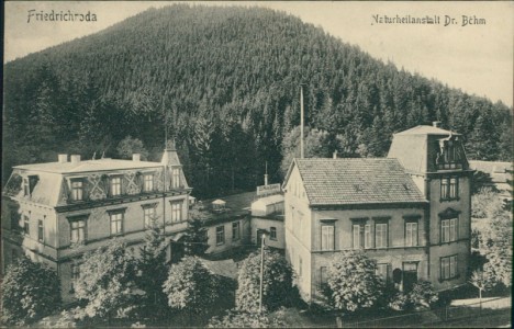 Alte Ansichtskarte Friedrichroda, Naturheilanstalt Dr. Böhm (siehe Erhaltung)