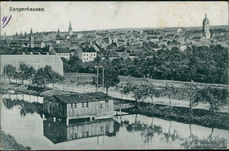 Alte Ansichtskarte Sangerhausen, Gesamtansicht