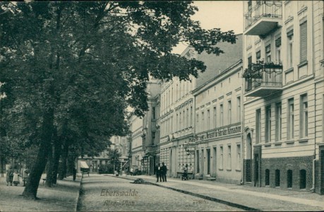 Alte Ansichtskarte Eberswalde, Alsen-Platz