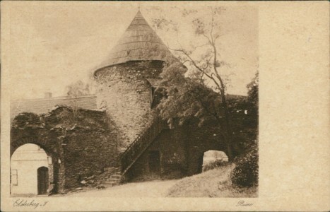 Alte Ansichtskarte Elsterberg, Ruine