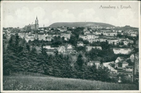 Alte Ansichtskarte Annaberg i. Erzgeb., Gesamtansicht