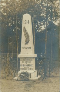 Alte Ansichtskarte Königsbrück, Denkmal Pro Patria 1914