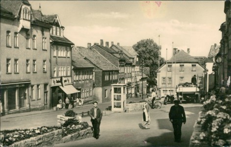 Alte Ansichtskarte Königsee-Rottenbach, Am Hügel