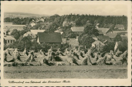 Alte Ansichtskarte Radeberg-Ullersdorf, Teilansicht