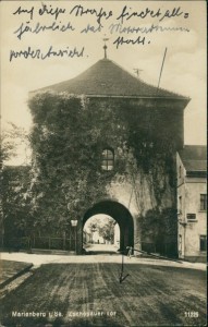 Alte Ansichtskarte Marienberg, Zschopauer Tor