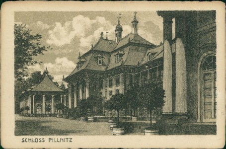 Alte Ansichtskarte Dresden, Schloss Pillnitz