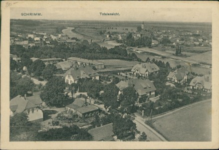 Alte Ansichtskarte Schrimm / Śrem, Totalansicht
