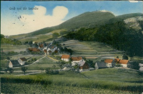 Alte Ansichtskarte Lausche / Luž, Panorama