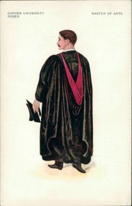 Alte Ansichtskarte Oxford university robes, Master of Arts