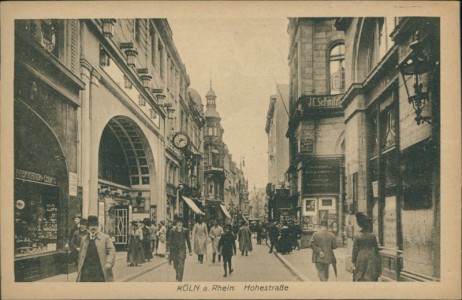 Alte Ansichtskarte Köln, Hohestraße