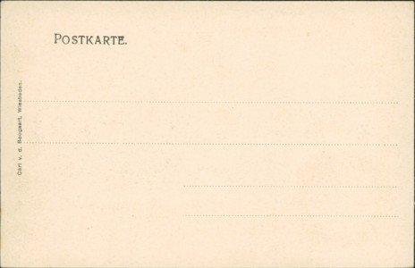 Adressseite der Ansichtskarte Köln, Heumarkt mit Friedrich Wilhelm-Denkmal