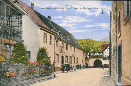 Alte Ansichtskarte Walporzheim (Bad Neuenahr-Ahrweiler), Gasthaus Sankt Peter