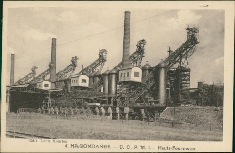 Alte Ansichtskarte Hagendingen / Hagondange, Hauts-Fourneaux
