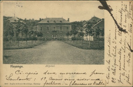 Alte Ansichtskarte Hayingen / Hayange, Hôpital