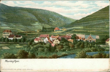 Alte Ansichtskarte Walporzheim-Marienthal, Gesamtansicht