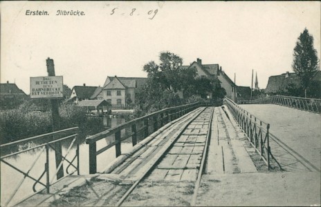 Alte Ansichtskarte Erstein, Illbrücke
