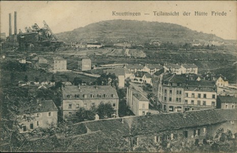 Alte Ansichtskarte Kneuttingen / Knutange, Teilansicht der Hütte Friede