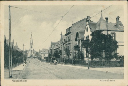 Alte Ansichtskarte Mainz-Gonsenheim, Kaiserstrasse