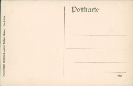Adressseite der Ansichtskarte Tegernsee, Original Tegernseer Bauerntheater