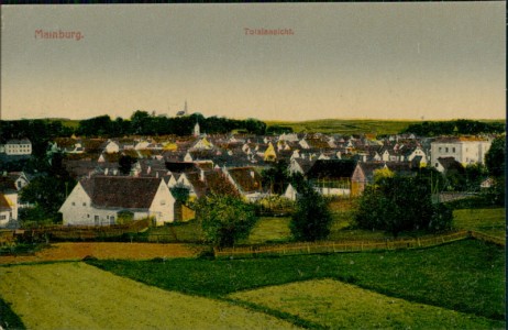 Alte Ansichtskarte Mainburg, Totalansicht