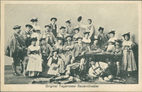Alte Ansichtskarte Tegernsee, Original Tegernseer Bauerntheater