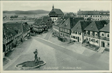 Alte Ansichtskarte Burgkunstadt, Hindenburg-Platz