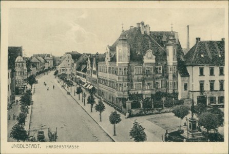 Alte Ansichtskarte Ingolstadt, Harderstrasse